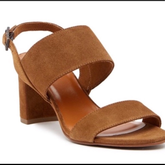 Aquatalia Shoes - New Aquatalia Shani Suede Leather Heeled Sandals